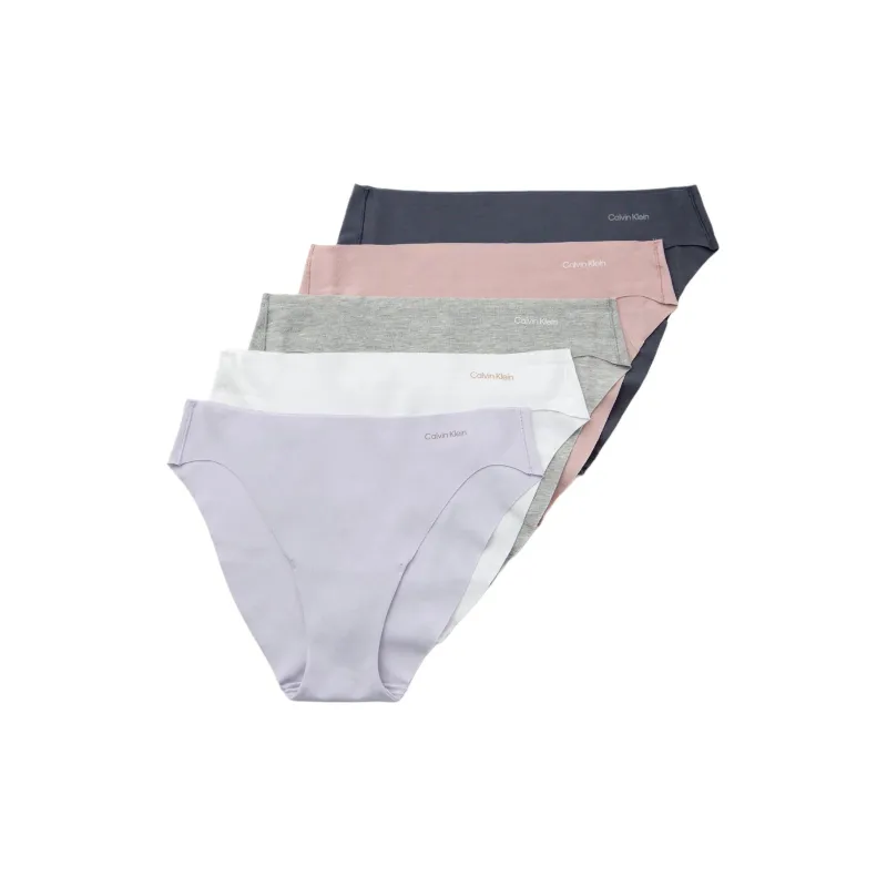 CK/Calvin Klein 5 PACK BIKINI MID-RISE Underpants Europe Version Women's 5 Pack-0