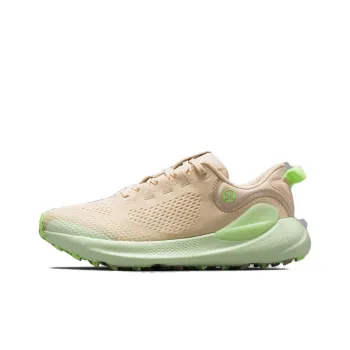 Lululemon Beyondfeel Trail Running Shoes Women's Low Top Light Linen/Light Avocado/Frozen Green