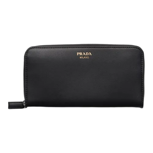 PRADA Leather Wallet Men's Black