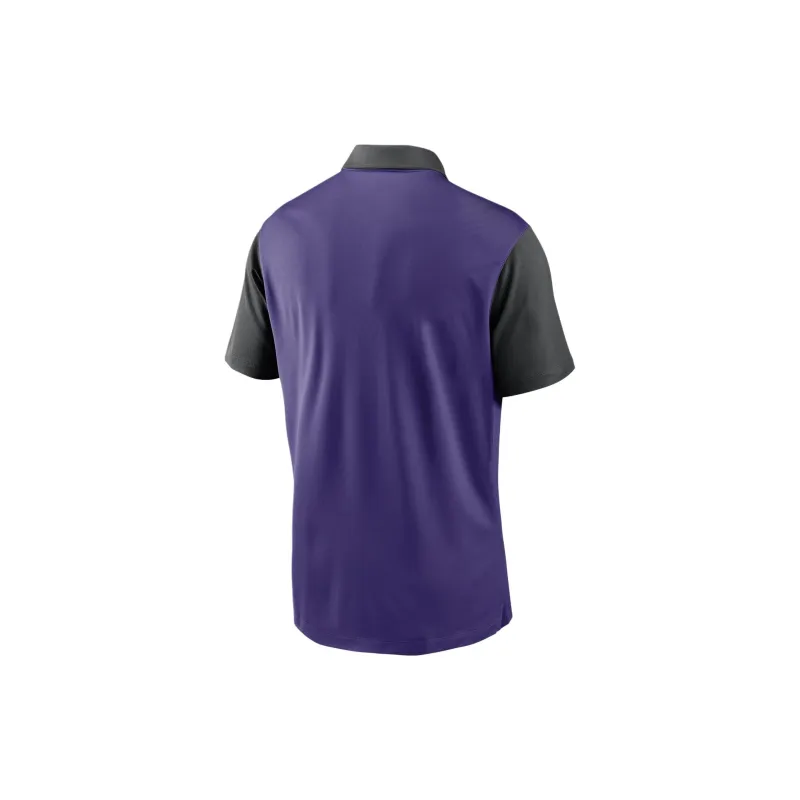 Nike x MLB Collaboration Dri-FIT Tampa Bay Rays Cooperstown Franchise Polo Shirt Men's Purple-1