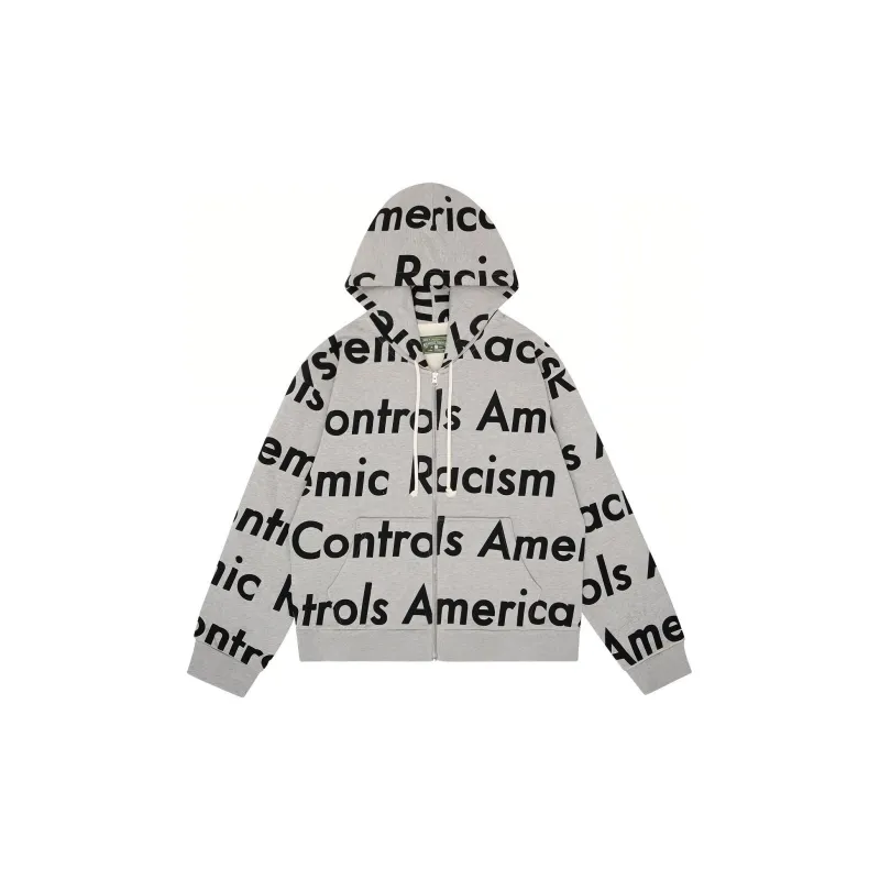 デニムティアーズ Systemic Racism Controls America Zip Up Hoodie 