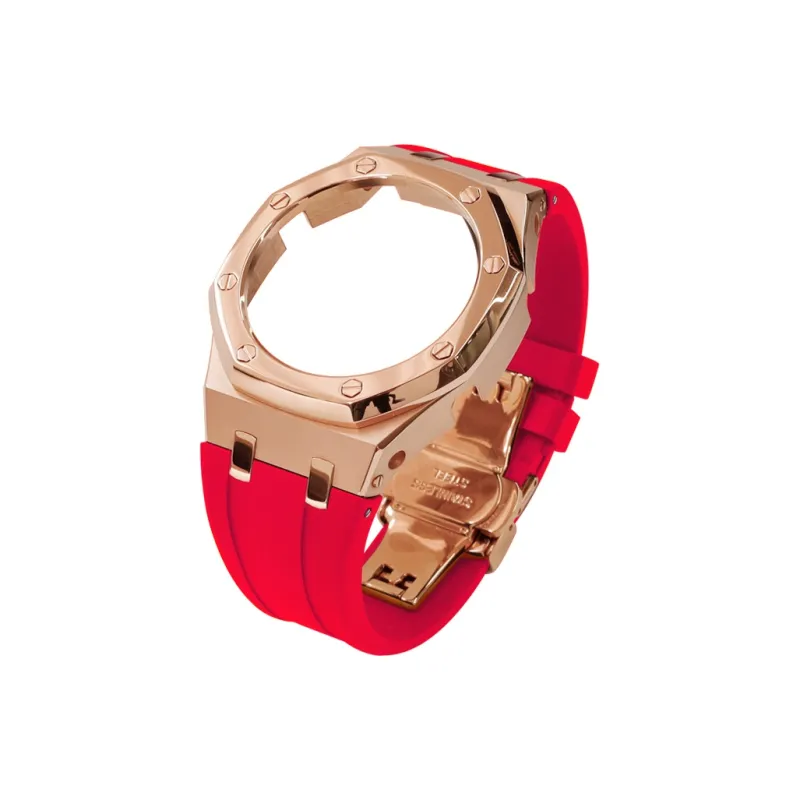 Keppot Compatible With Farmhouse Oak GA 2100 GA 2110 GA B2100 Modified Metal Strap Watch Case Unisex-43