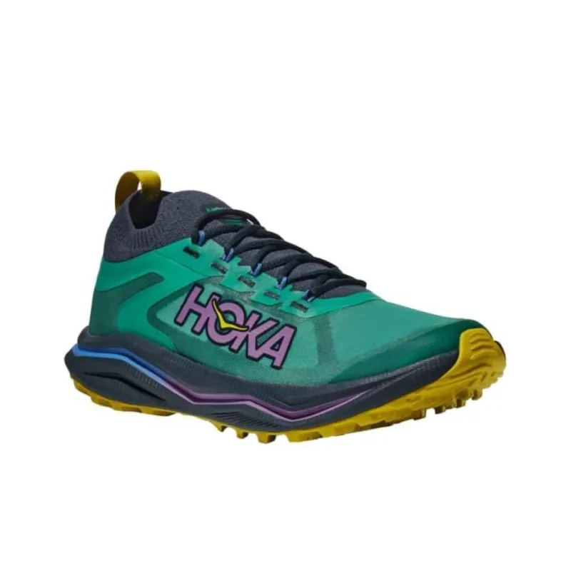 HOKA ONE ONE Zinal 2 Durable Breathable Low Top Running Shoes Women's Green-3