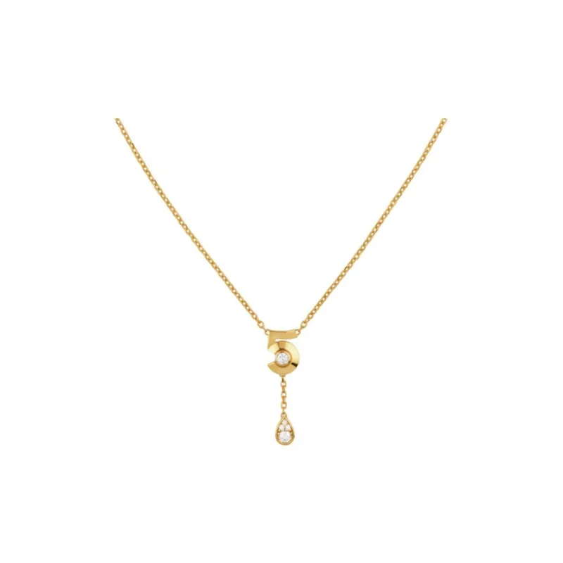 CHANEL 18K Gold Necklaces Unisex Gold-0