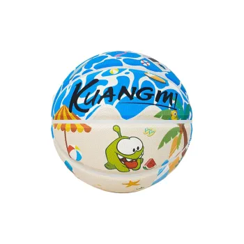 Kuangmi x KUANGMIAOMU Microfiber Leather Basketball Blue White Size 5 Training Kids'