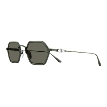 Chrome Hearts Irregular Shape Sunglasses Unisex Green