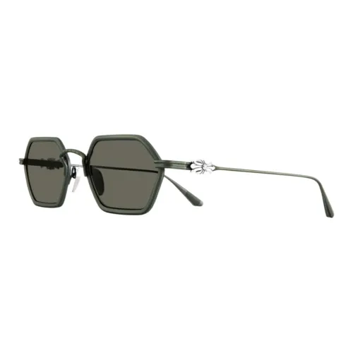 Chrome Hearts Irregular Shape Sunglasses Unisex Green