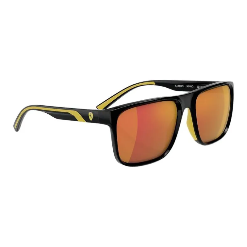 Ferrari Square Sunglasses Unisex Black-4