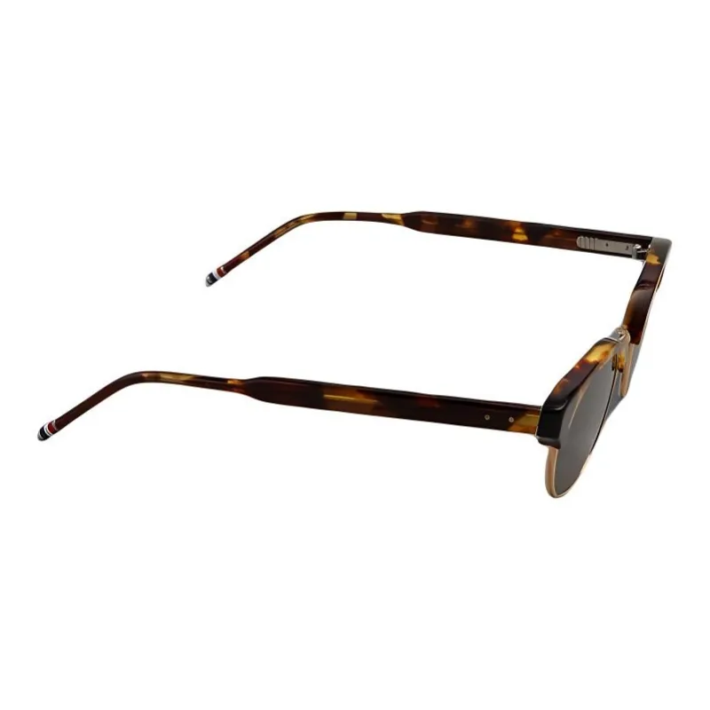 THOM BROWNE Tortoiseshell Round frame Sunglasses-2