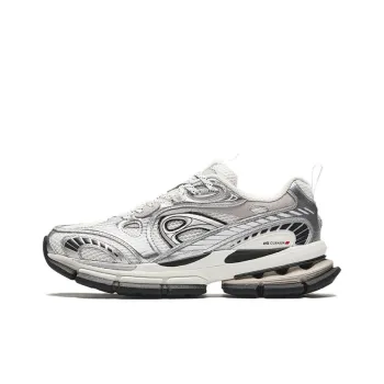 Anta Champion Series AG G01 Anti Slip Wear Resistant Low Top Casual Shoes Women's Silver White