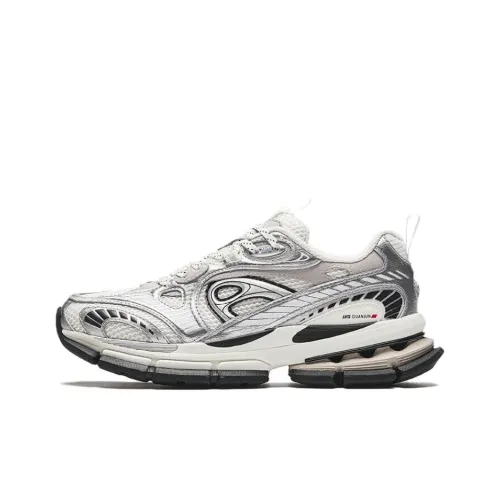 Anta Champion Series AG G01 Anti Slip Wear Resistant Low Top Casual Shoes Women's Silver White