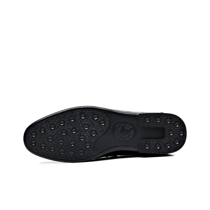 XIAOTOULANG Dress Shoes Men's Black-2