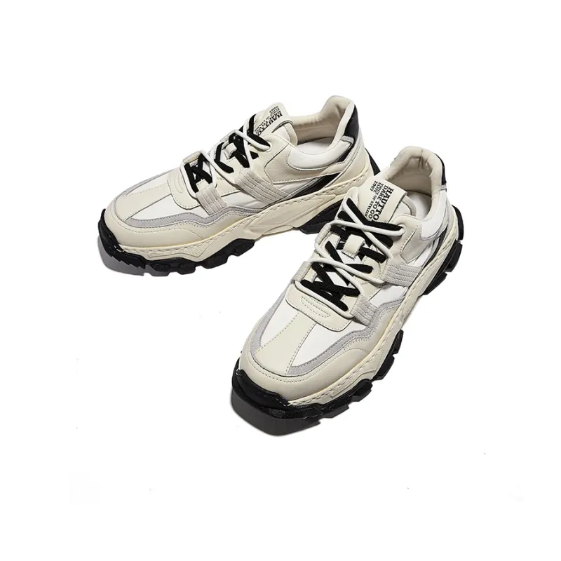 Hautton Jeans Casual Shoes Men's White-2