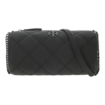 TORY BURCH TB Willa Leather Cylinder Bag Shoulder Bag Crossbody Bag Mini Women's Black
