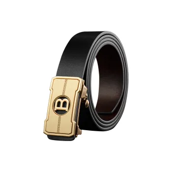 LUCKY LION Automatic Buckle For Young And Middle Aged Leather Belts Men's Gold, Gunmetal Width 3.3cm