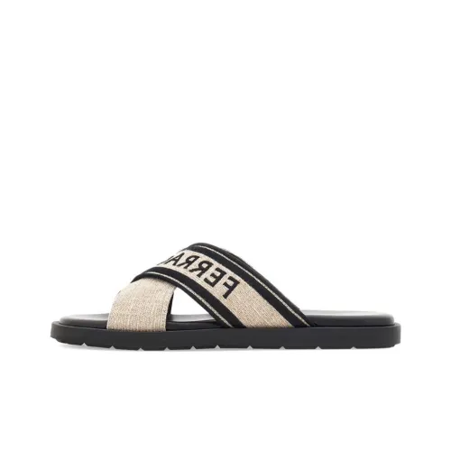 FERRAGAMO 55mm Crossover-strap Detail Mules