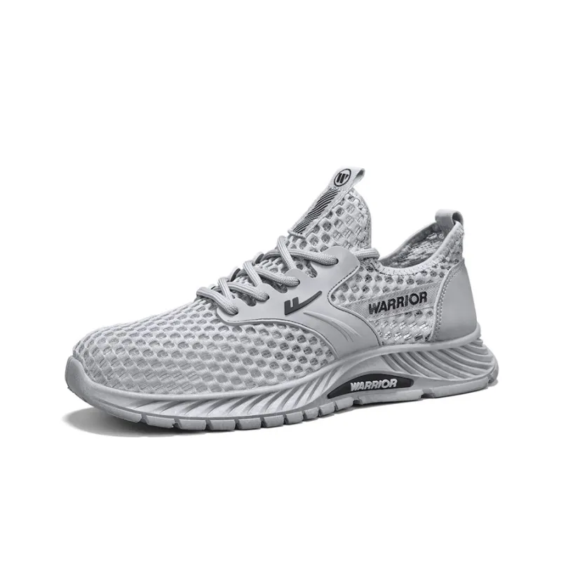 Warrior Shock Absorbing, Non Slip, Wear Resistant, Breathable And Lightweight Low Top Casual Shoes Men's Gray-2