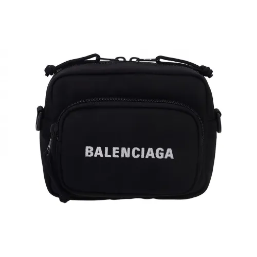 Balenciaga Nylon Crossbody Bag, Shoulder Bag Women's Black