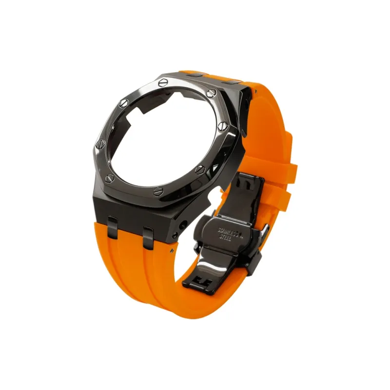Keppot Compatible With Farmhouse Oak GA 2100 GA 2110 GA B2100 Modified Metal Strap Watch Case Unisex-18