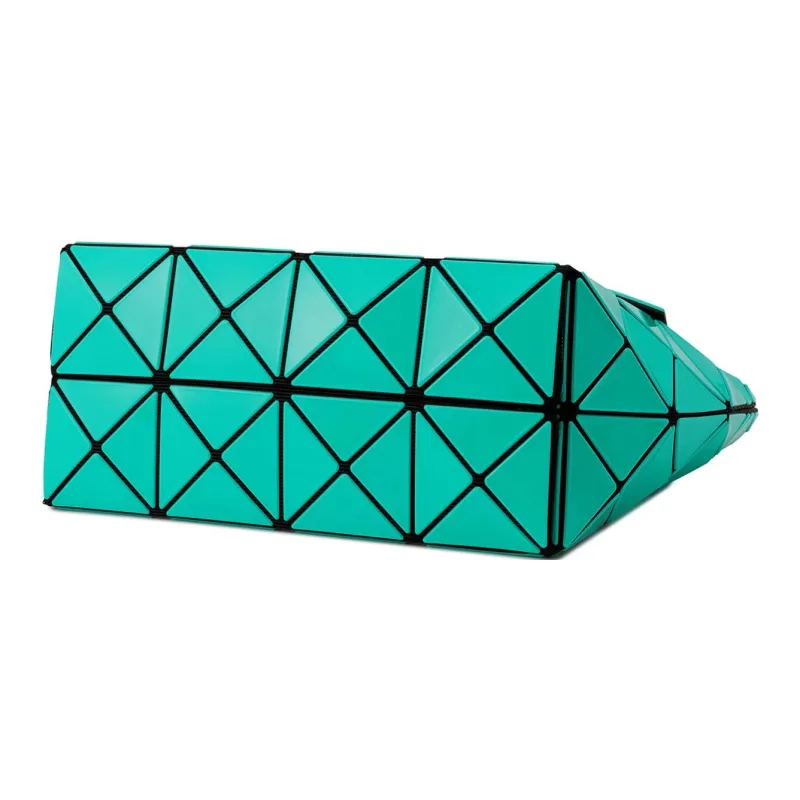 ISSEY MIYAKE Polyvinyl Chloride Resin With Polyester Handbag Women's Emerald Green-3
