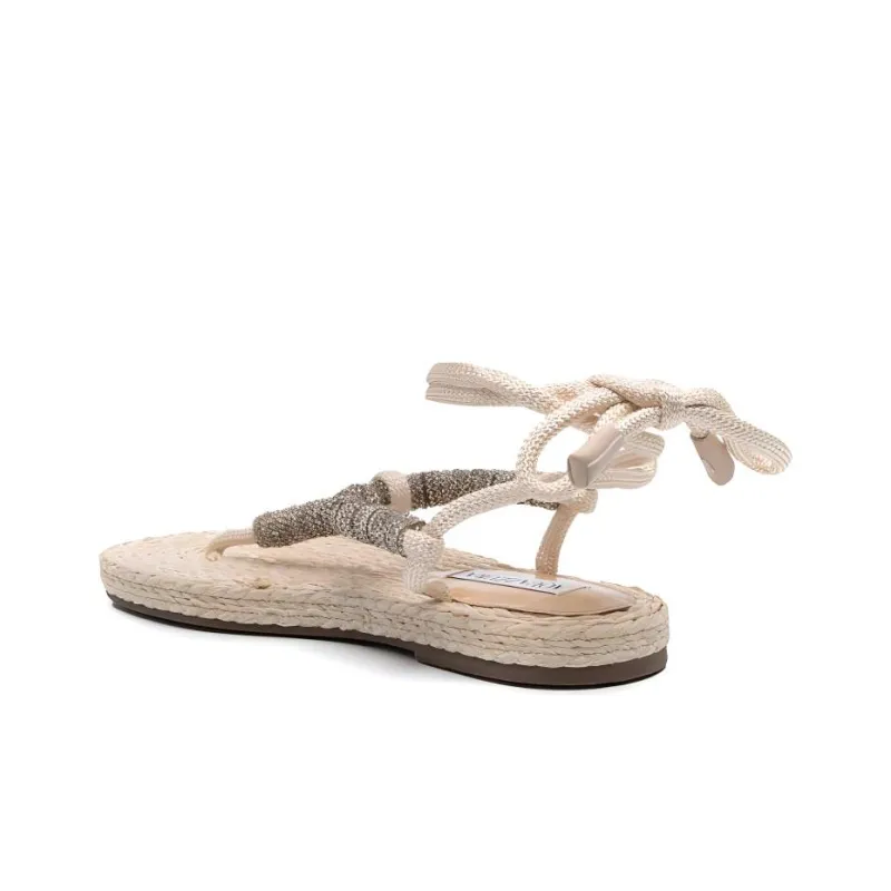 AQUAZZURA Sunkissed Crystal-embellishment Espadrilles-3