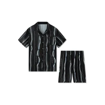 Good Fortune Pajama Set Men's Black
