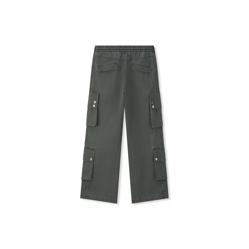 BONELESS Cargo Pants Unisex Washed Gray-1