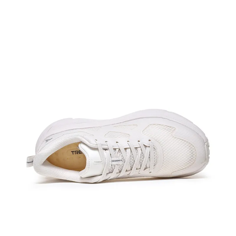 TREEPERI Running Shoes Unisex Low Top White-3