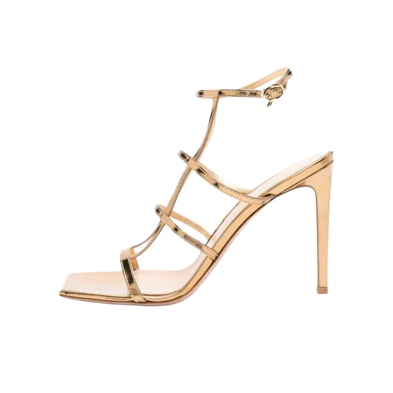 GIANVITO ROSSI Mondry 95mm Leather Sandals Women's-0