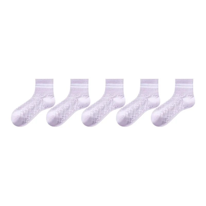 Ordifen Mid Calf Socks Women's 5 Pack-7