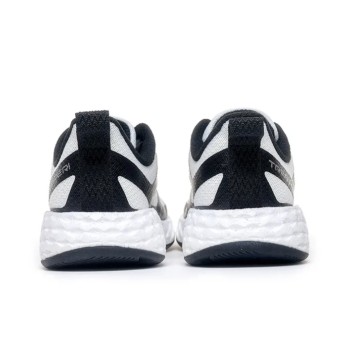 TREEPERI Support Balance Rebound Low Top Running Shoes Unisex Black White-5