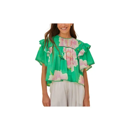 Farm Rio Shirts Women's Green