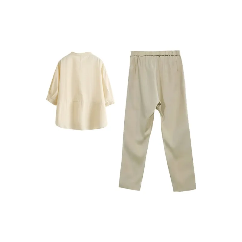 Yvetteclassic Shirt Matching Set Women's-3