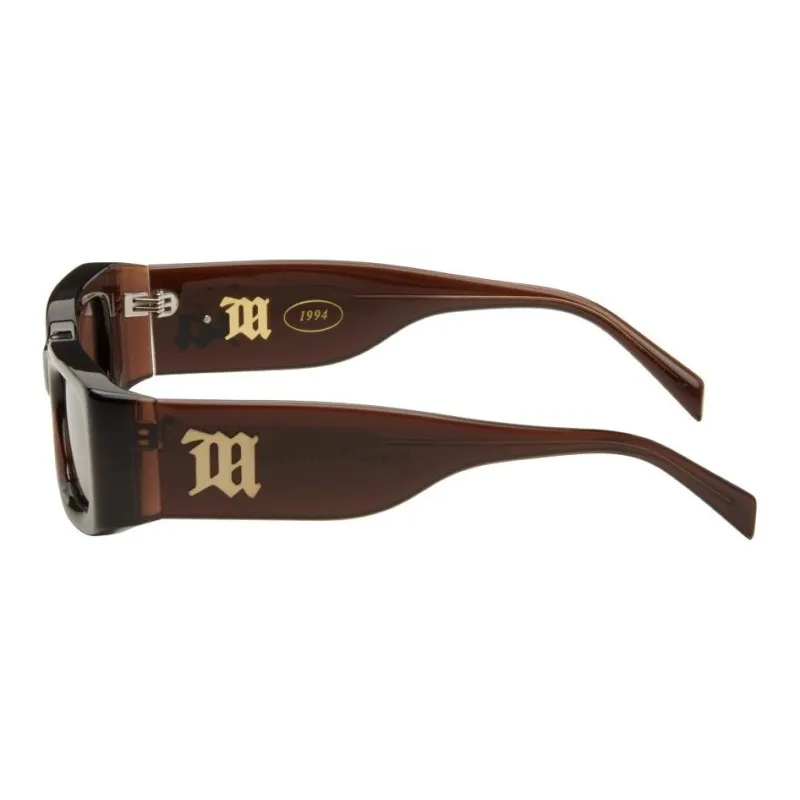 Misbhv Acetate Sheet Oval Sunglasses Men's Brown-1