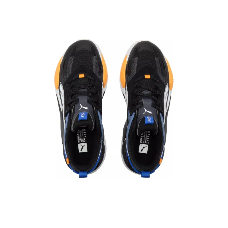 PUMA RS X Cushioning Wear Resistant Low Top Chunky Sneakers Unisex Black Gray-2