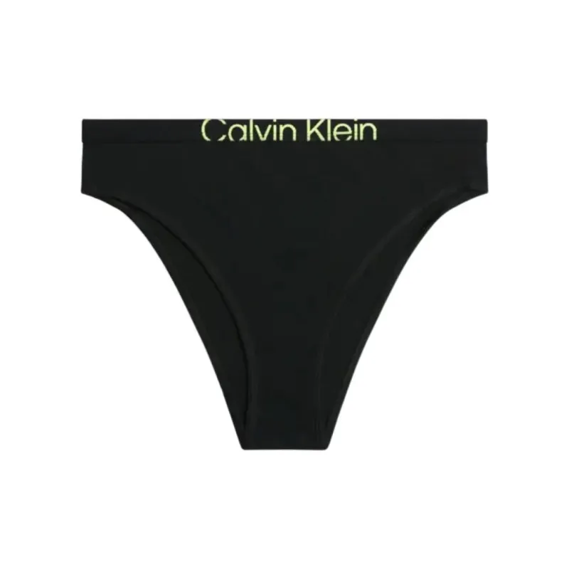 CK/Calvin Klein HIGH LEG TANGA Underpants Europe Version Women's 1 Pack Black-0