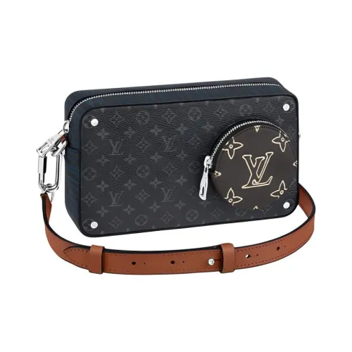 LOUIS VUITTON Volga On Strap Monogram Eclipse Patchwork Multicolor