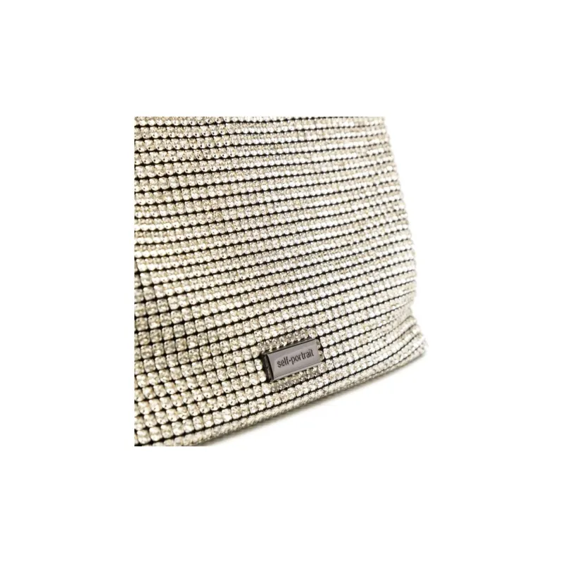 Self portrait Medium Chainmail Shoulder Bag-3