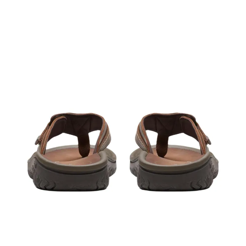 Clarks EVA Slip-Resistant Flip Flops Men's Brown-3
