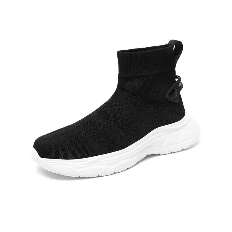 Black tailed Deer Cushioning, Slip Resistant, Breathable, Lightweight Coverage High Top Casual Shoes Unisex-8