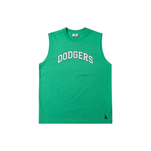 MLB Los Angeles Dodgers Tank Tops Unisex Yellow Green