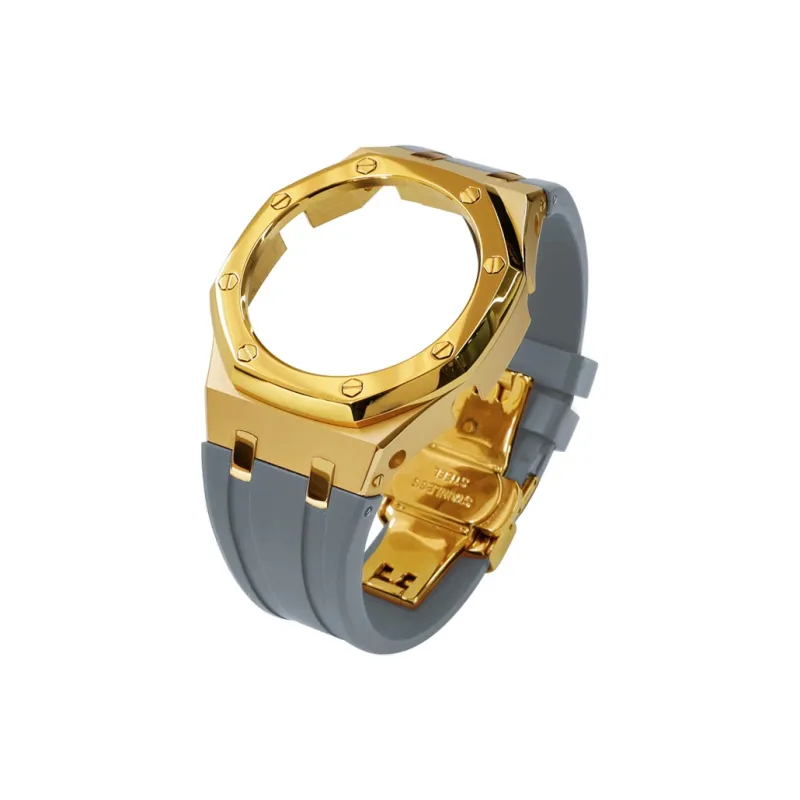 Keppot Compatible With Farmhouse Oak GA 2100 GA 2110 GA B2100 Modified Metal Strap Watch Case Unisex-27