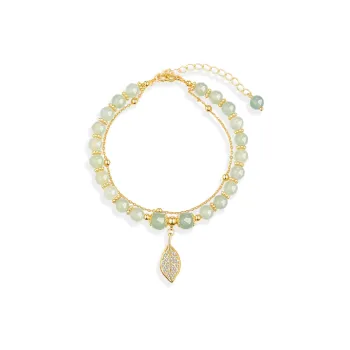 CGC Hetian Jade Bracelets Women's Pale Greenish-White Jade