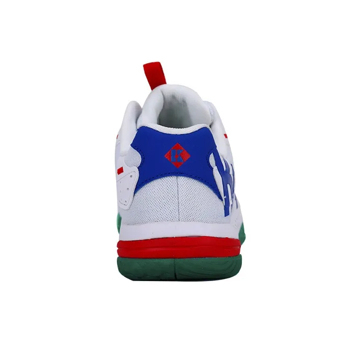 KUMPOO Badminton Shoes Unisex Low Top White/Blue-4