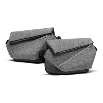 NIID Upgraded Anti Cut Fabric Shoulder Bag Crossbody Bag Large Size Unisex Gray/Black/Shadow Frame Gray