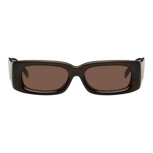 Misbhv Acetate Sheet Oval Sunglasses Men's Brown