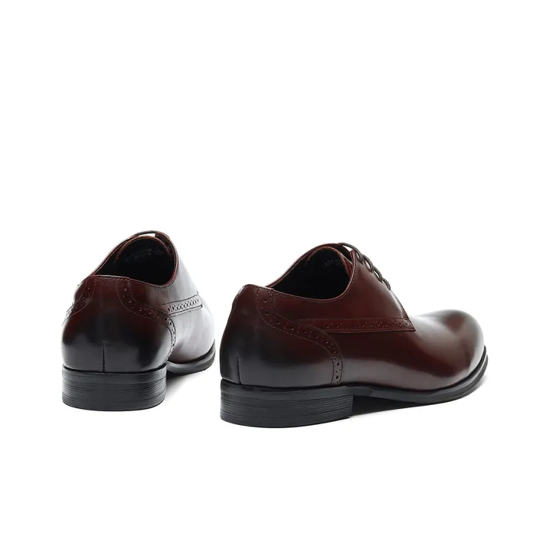 ASTON M.JAZZ Dress Shoes Men Low Top Black/Burgundy-12