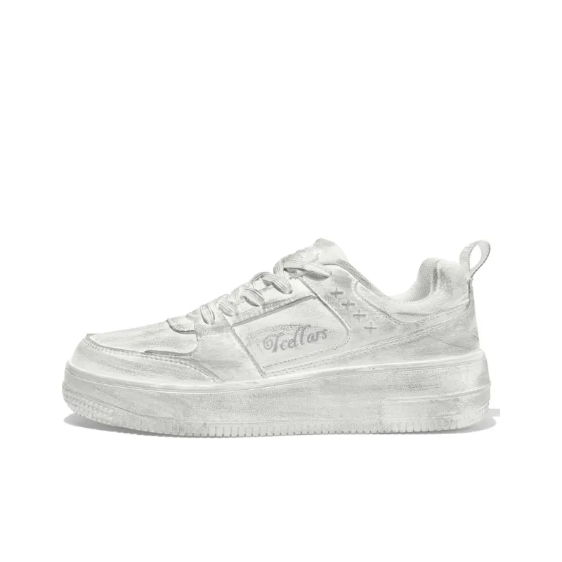 TCELLARS Skateboard Shoes Unisex Low Top White-7