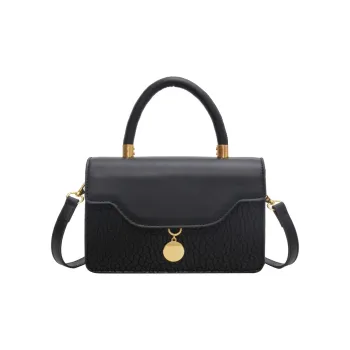 CORE BIRD PU Shoulder Bag Regular Women's Black/White/Khaki