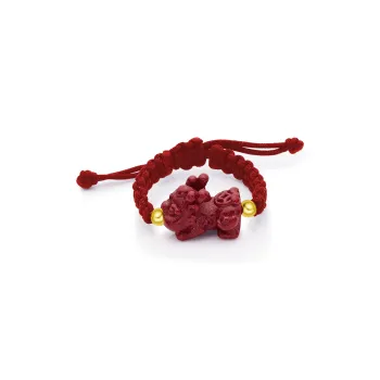 MOVER Reconstructed Cinnabar Jade Rings Unisex